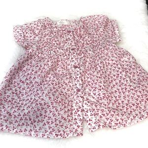 Zara Baby Girl Ruffle Button Down Top Size 2/3 Years